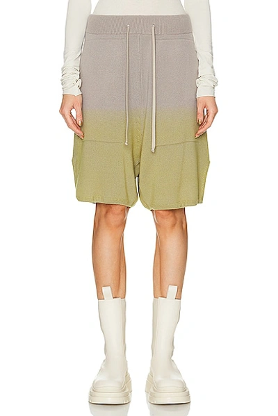 Rick Owens Beige Moncler Edition Shorts In Multicolor
