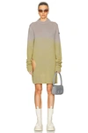 Rick Owens Womens Acid Degrade X Moncler Subhuman Gradient-pattern Cashmere Knitted Jumper In Acid Degrade