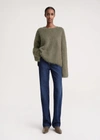 Totême Boxy Alpaca Knit Marsh In Marsh