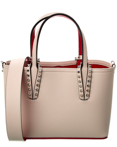 Christian Louboutin Cabata Leather Tote In White