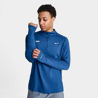 Nike Men's Element Flash Dri-fit Half-zip Running Top In Court Blue