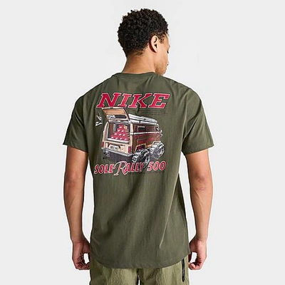 Nike Men's Sportswear Sole Rally Graphic T-shirt In Cargo Khaki