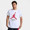 Nike Jordan Men's Jumpman Flight Hbr T-shirt In White/navy