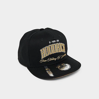 Hoodrich Og Defy Five Panel Snapback Hat In Black/gold/white