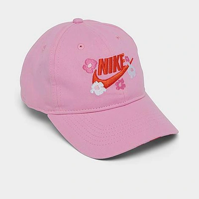 Nike Little Kids' Your Move Daisy Strapback Hat In Pink Rise