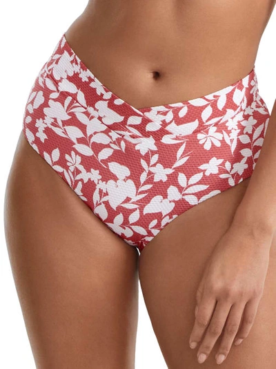 Birdsong Retro Full Bikini Bottom In Vintage Rose