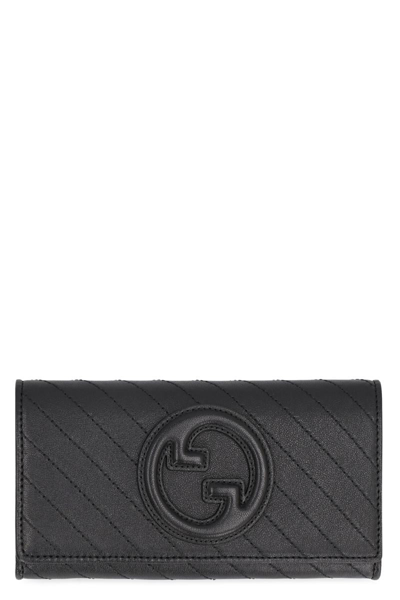 GUCCI GUCCI GUCCI BLONDIE CONTINENTAL WALLET IN LEATHER