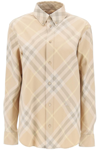 BURBERRY BURBERRY BUTTON DOWN SHIRT WITH CHECK PATTERN