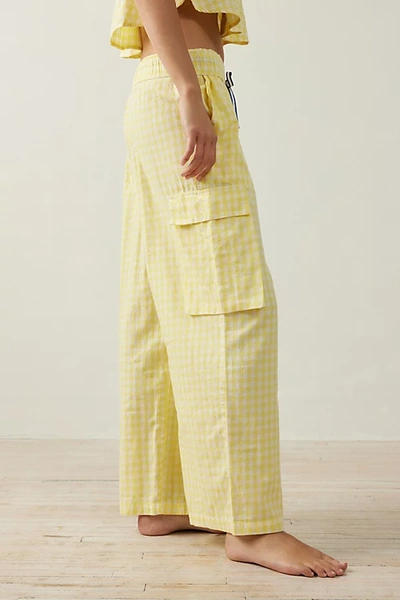 Out From Under Pj Party Hoxton Pant In Yellow, Women's At Urban Outfitters