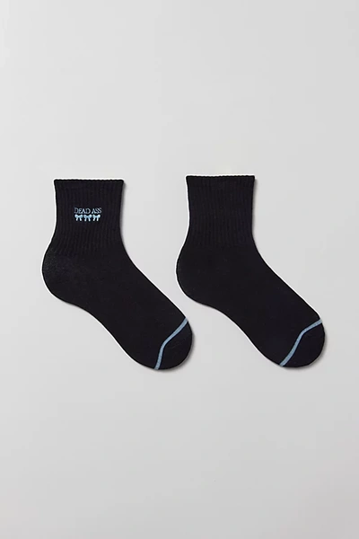 Urban Outfitters Icon Quarter Crew Sock In Black, Women's At