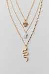 Urban Outfitters Icon Layered Necklace In Gold, Women's At