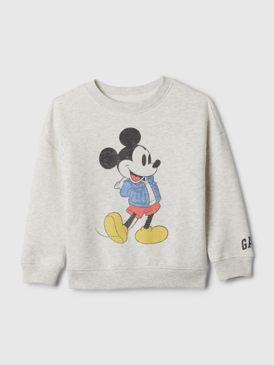 Gap Baby | Disney Mickey Mouse Sweatshirt In Pale Heather Grey