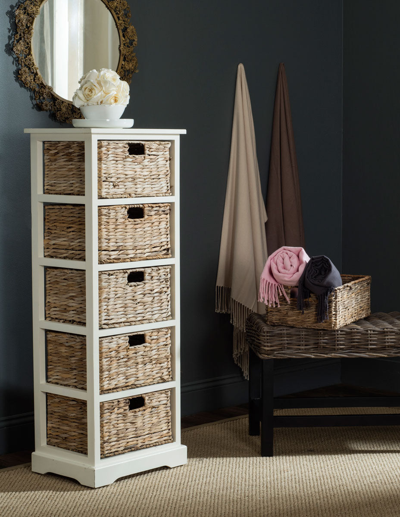 Safavieh Vedette 5 Wicker Basket Storage Tower