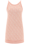 PALM ANGELS PALM ANGELS MONOGRAM KNITTED MINI DRESS