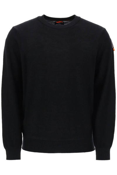 Parajumpers Tolly Sweater In Merino Wool In Black