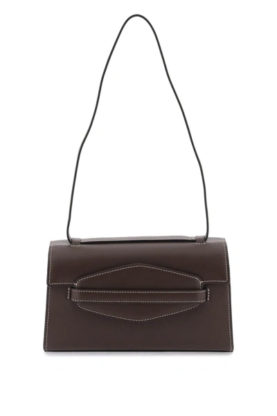 Savette Sport Leather Shoulder Bag In Brown