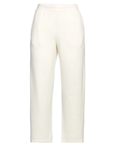 Gentryportofino Woman Pants Ivory Size 8 Virgin Wool, Cashmere In White