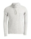 Daniele Alessandrini Homme Man Turtleneck Light Grey Size 36 Acrylic, Polyamide, Viscose, Wool