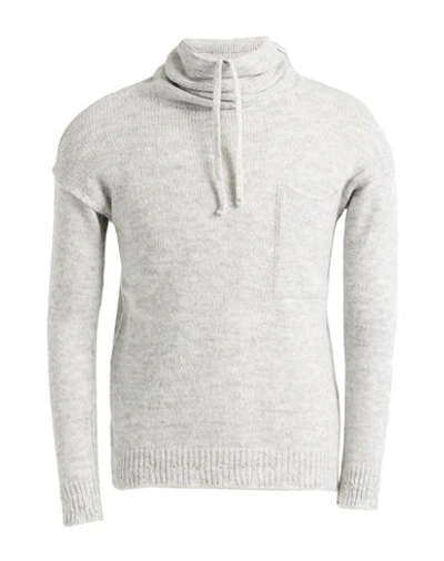 Daniele Alessandrini Homme Man Turtleneck Light Grey Size 36 Acrylic, Polyamide, Viscose, Wool