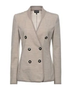 Giorgio Armani Woman Blazer Beige Size 4 Polyester, Wool, Polyamide, Elastane