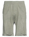 Majestic Filatures Man Shorts & Bermuda Shorts Military Green Size Xxl Linen, Elastane