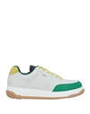 Gcds Man Sneakers Green Size 7 Soft Leather In Green