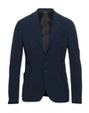 Giorgio Armani Man Blazer Midnight Blue Size 50 Virgin Wool, Elastane In Blue