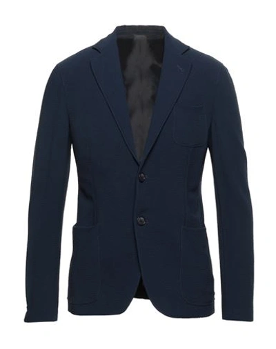 Giorgio Armani Man Blazer Midnight Blue Size 50 Virgin Wool, Elastane