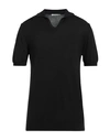 Grey Daniele Alessandrini Man Sweater Black Size 42 Cotton