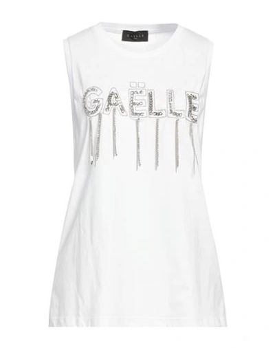 Gaelle Paris Gaëlle Paris Woman T-shirt White Size 3 Cotton