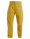 High Woman Pants Mustard Size 10 Cotton, Linen, Elastane In Yellow