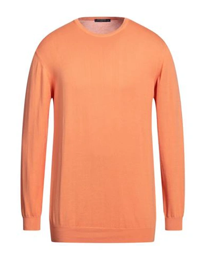 Avignon Man Sweater Orange Size M Cotton