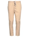 Grey Daniele Alessandrini Man Pants Sand Size 38 Cotton, Elastane In Beige