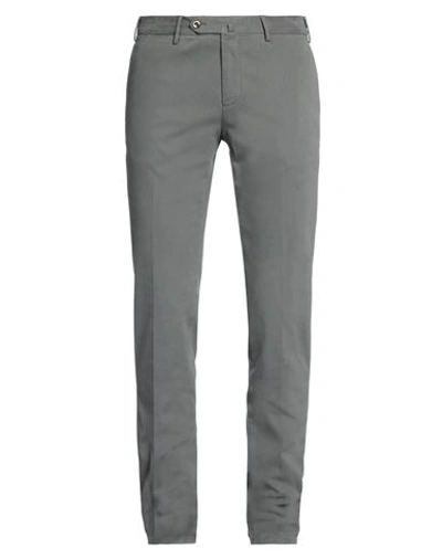 Pt Torino Man Pants Grey Size 38 Modal, Cotton, Elastane In Grey