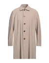 Harris Wharf London Man Overcoat Beige Size 40 Polyether