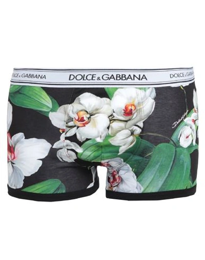 Dolce & Gabbana Underwear Man Boxer Black Size 36 Cotton, Polyester, Elastane, Polyamide
