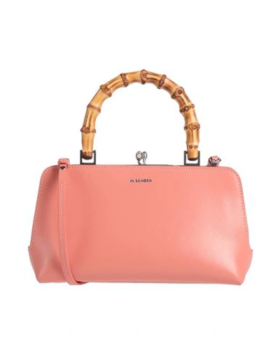 Jil Sander Woman Handbag Pastel Pink Size - Soft Leather