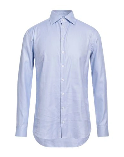 Giorgio Armani Man Shirt Sky Blue Size 16 Cotton