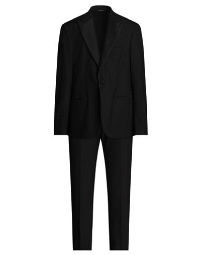 Gabo Napoli Man Suit Black Size 44 Wool