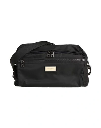 Dolce & Gabbana Man Cross-body Bag Black Size - Polyamide, Acrylic, Calfskin