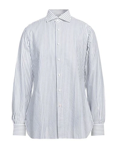 Isaia Man Shirt White Size 17 Cotton