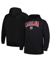 CHAMPION MEN'S CHAMPION BLACK SOUTH CAROLINA GAMECOCKS ARCH OVER LOGO BIG AND TALL PULLOVER HOODIE