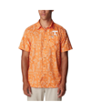 COLUMBIA MEN'S COLUMBIA TENNESSEE ORANGE TENNESSEE VOLUNTEERS SUPER SLACK TIDE OMNI-WICK BUTTON-UP SHIRT