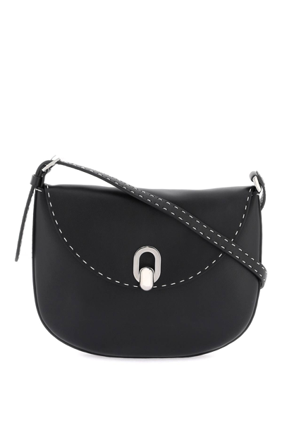Savette Small Tondo Studded Leather Hobo Bag In Black