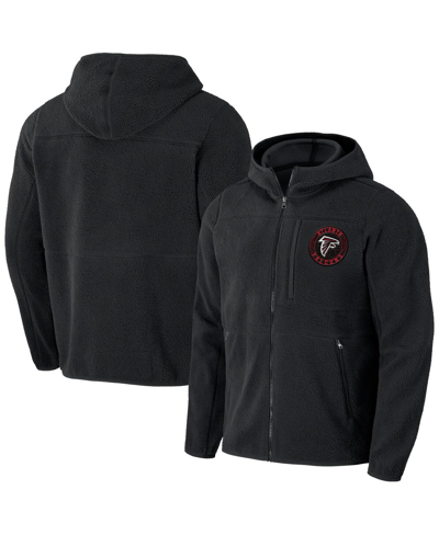 Fanatics Men's Nfl X Darius Rucker Collection By  Black Atlanta Falcons Sherpa Full-zip Hoodie