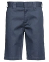 Dickies Man Shorts & Bermuda Shorts Navy Size 30 Polyester, Cotton In Navy Blue