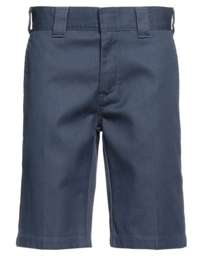 Dickies Man Shorts & Bermuda Shorts Navy Size 30 Polyester, Cotton In Navy Blue