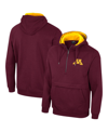 Colosseum Men's  Maroon Minnesota Golden Gophers Half-zip Hoodie In Maroon