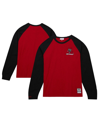Mitchell & Ness Men's  Crimson Alabama Crimson Tide Legendary Slub Raglan Long Sleeve T-shirt In Crimson