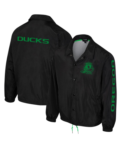 The Wild Collective Men's And Women's  Black Oregon Ducks Coaches Full-snap Jacket